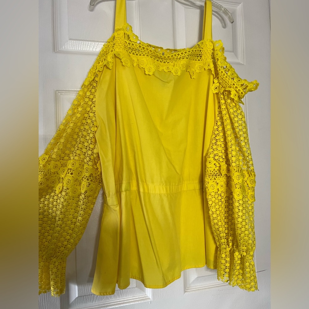 Yellow Blouse - Plus Size